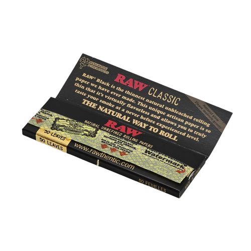 RAW бумага для самокруток Black Ultra Thin 1¼