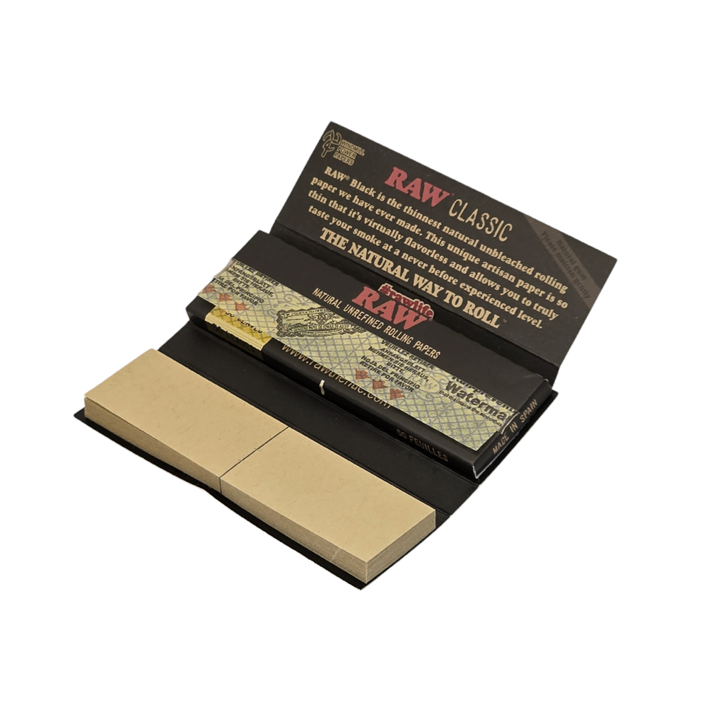 RAW бумага для самокруток RAW Black Ultra Thin Connoisseur 1¼ RAW бумага для самокруток RAW Black Ultra Thin Connoisseur 1¼