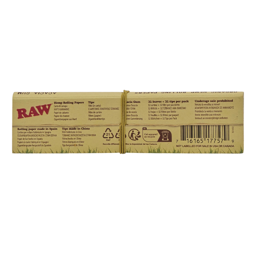 Бумага Для Самокруток RAW Organic Hemp Connoisseur King Size + Tips 2 RAW бумага для самокруток Organic Hemp Connoisseur King Size + Tips