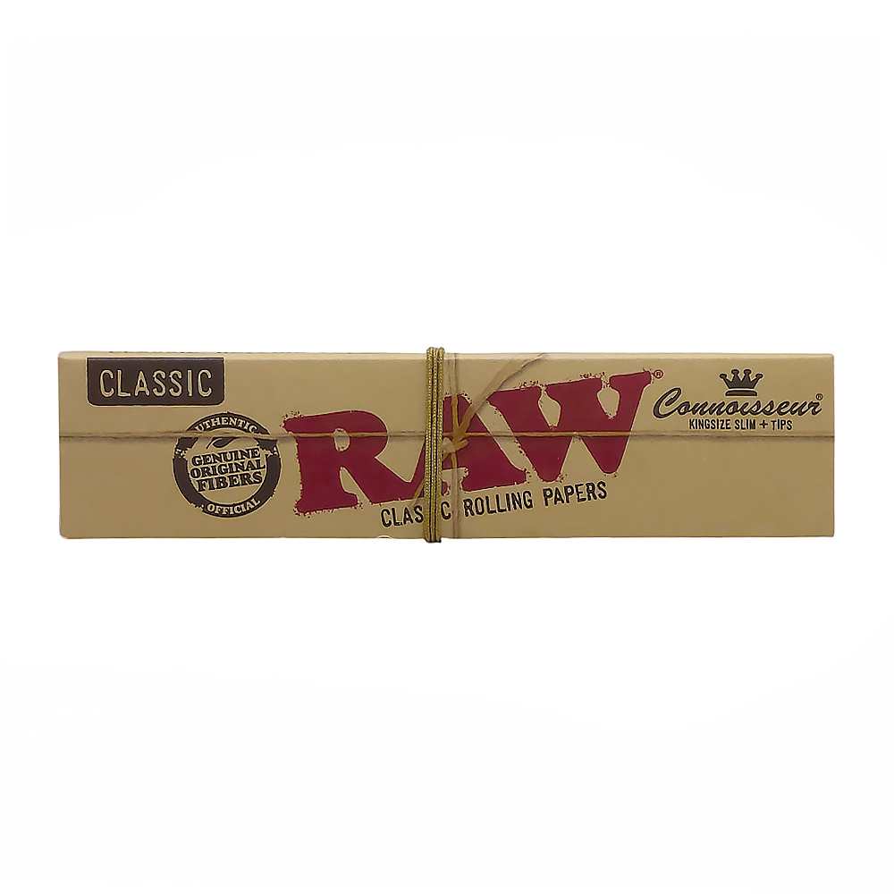 Бумага RAW Для Самокруток Classic Connoisseur King Size Slim + Tips Бумага RAW Для Самокруток Classic Connoisseur King Size Slim + Tips