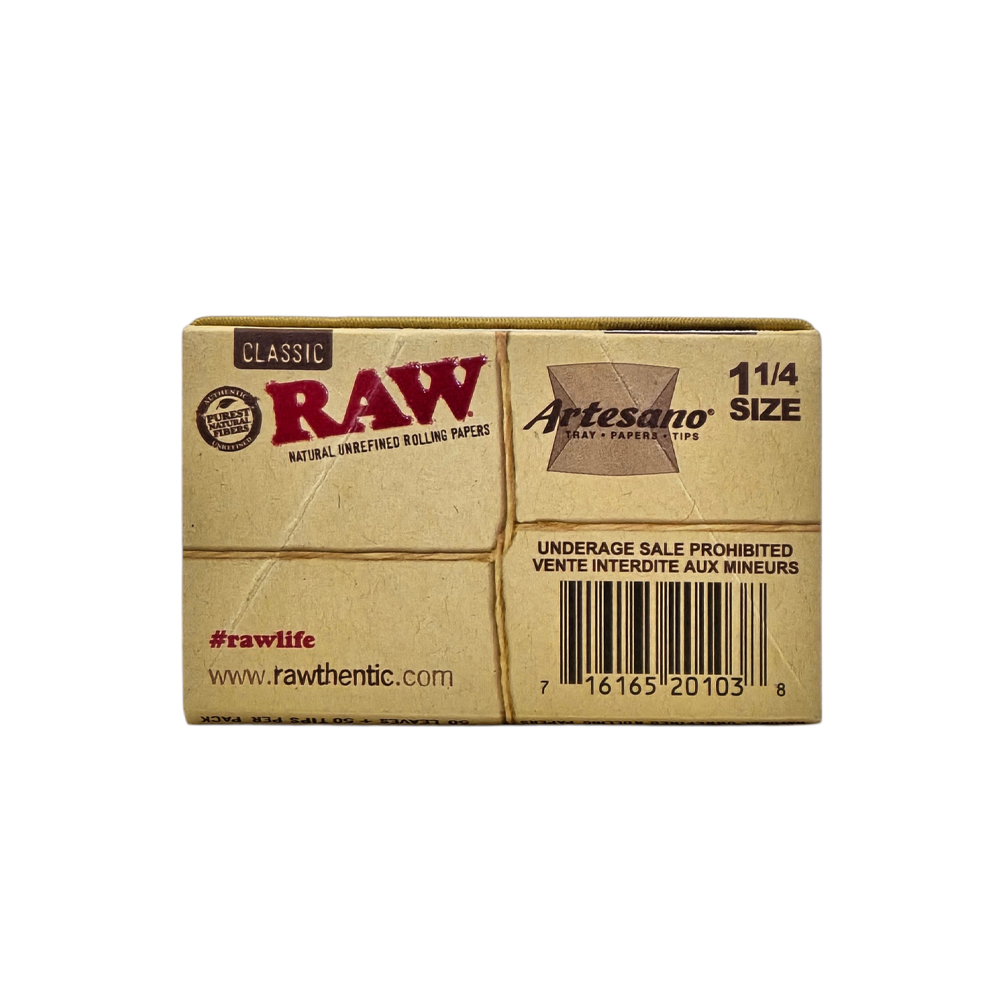 Набор Для Самокруток Бумага + Типсы RAW Artesano 1¼ Size 2 Бумага RAW для самокруток Artesano King Size Slim + Tips