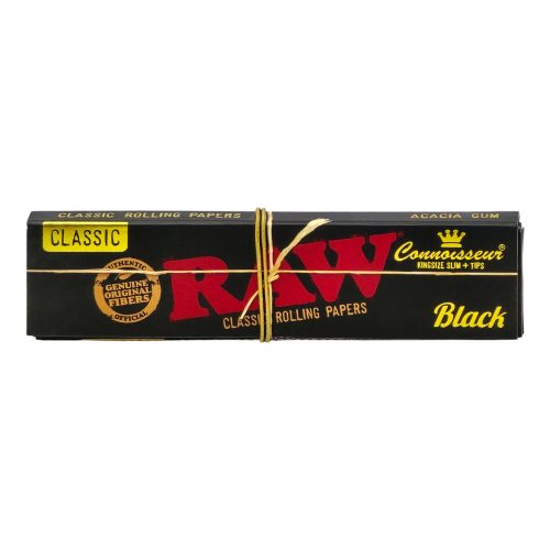 RAW бумага для самокруток Black Ultra Thin Connoisseur King Size