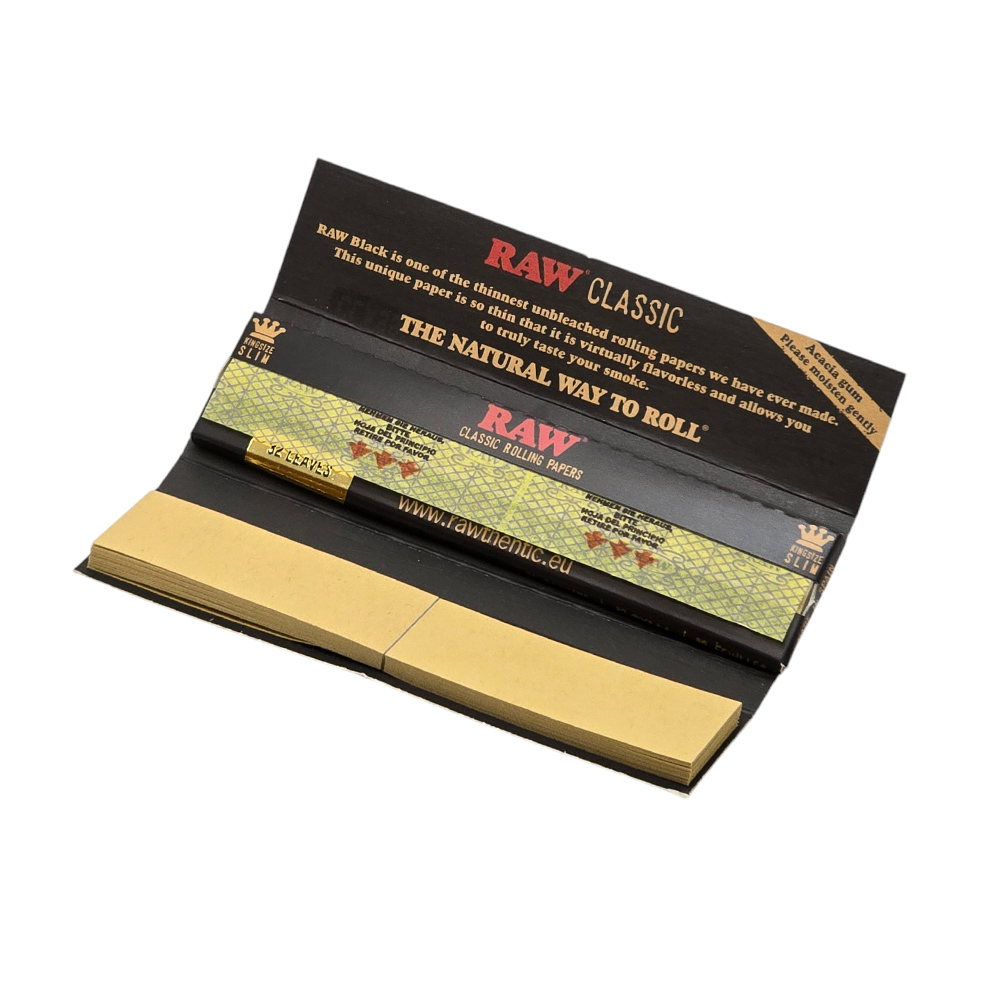RAW бумага для самокруток Black Ultra Thin Connoisseur King Size RAW бумага для самокруток Black Ultra Thin Connoisseur King Size