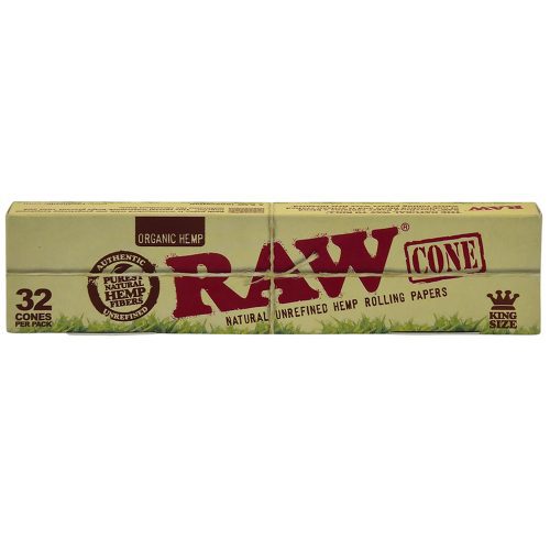 RAW Конусы Для Самокруток “Cone Organic Hemp King Size 32 Шт”